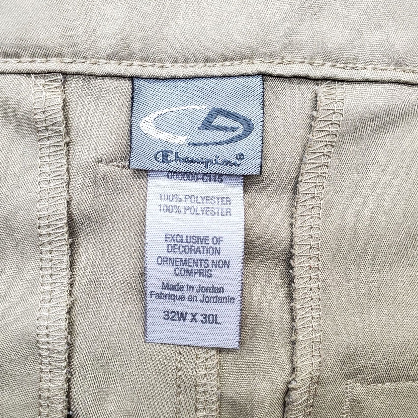 Champion Champion Pants Men’s 32/30 Tan Chino Flat Front Straight Leg Pocket Casual, Formal, Travel Mens Ventage? Size US 32 / EU 48 - 6 Thumbnail