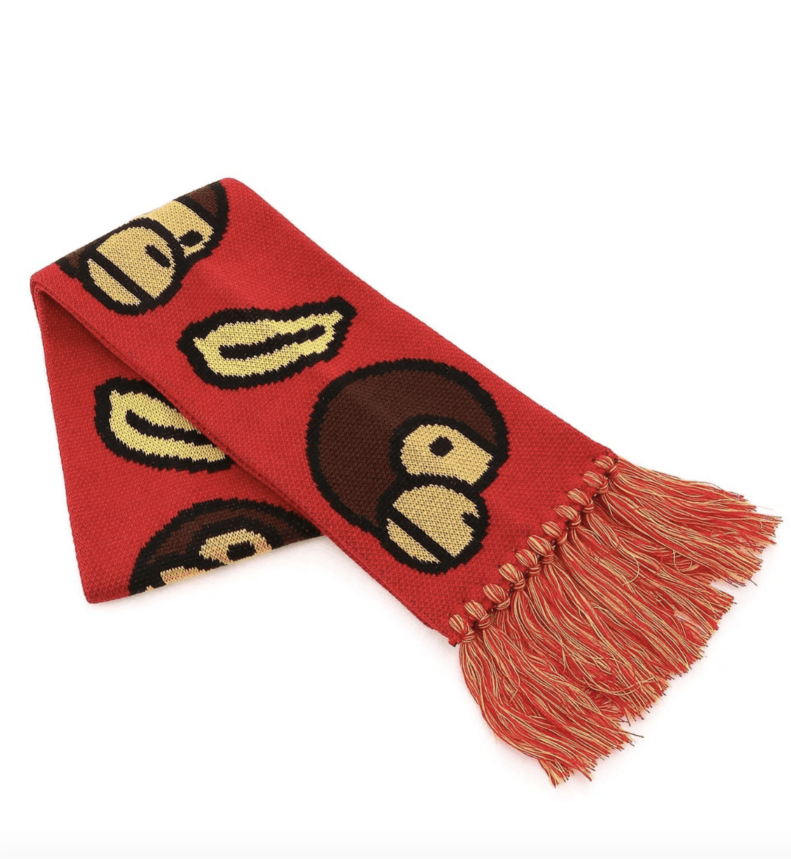 Bape Bape APE BANANA MILO WOOL MIX KNIT SCARF Size ONE SIZE - 1 Thumbnail