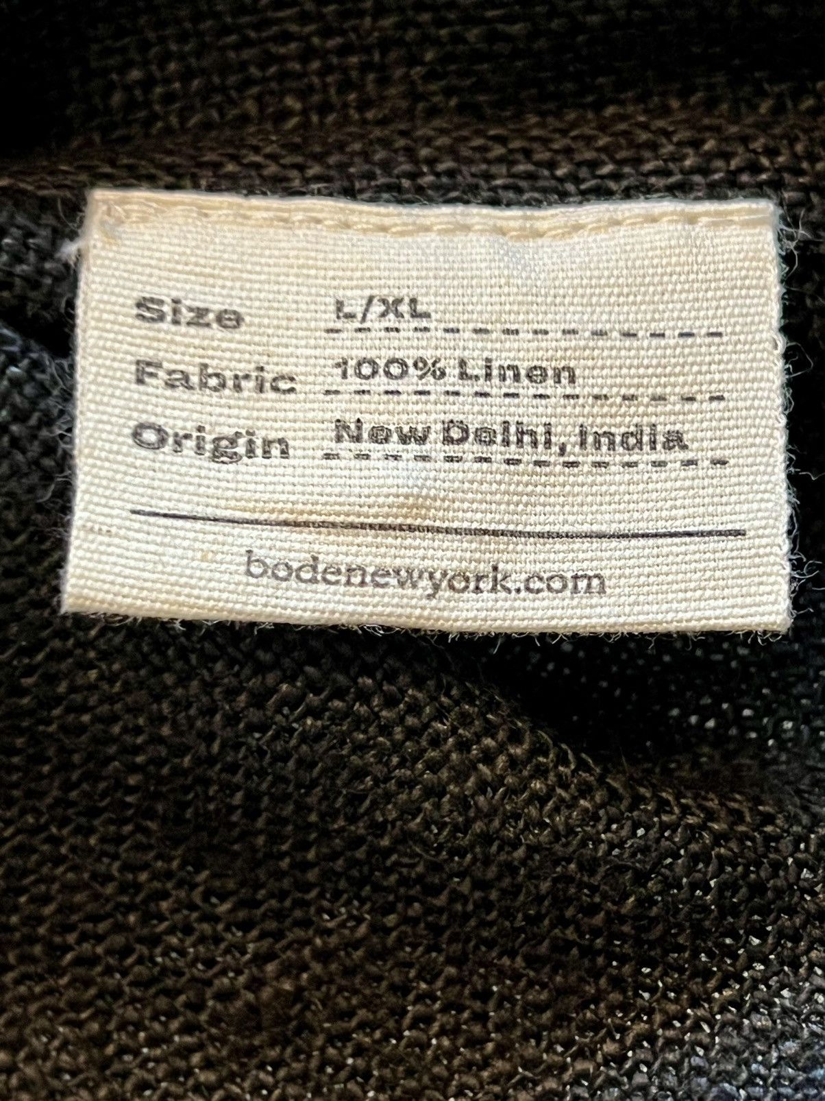 Bode New 1 of 1 Bengali Embroidered Indian Linen Black Shirt L/XL Size US L / EU 52-54 / 3 - 16 Thumbnail