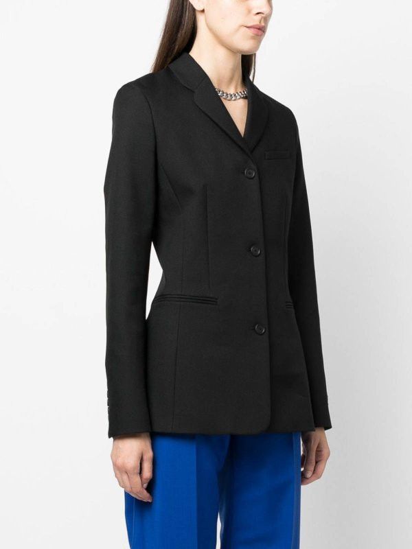 Off-White o1y1125 Blazer in Black Size S / US 4 / IT 40 - 2 Thumbnail