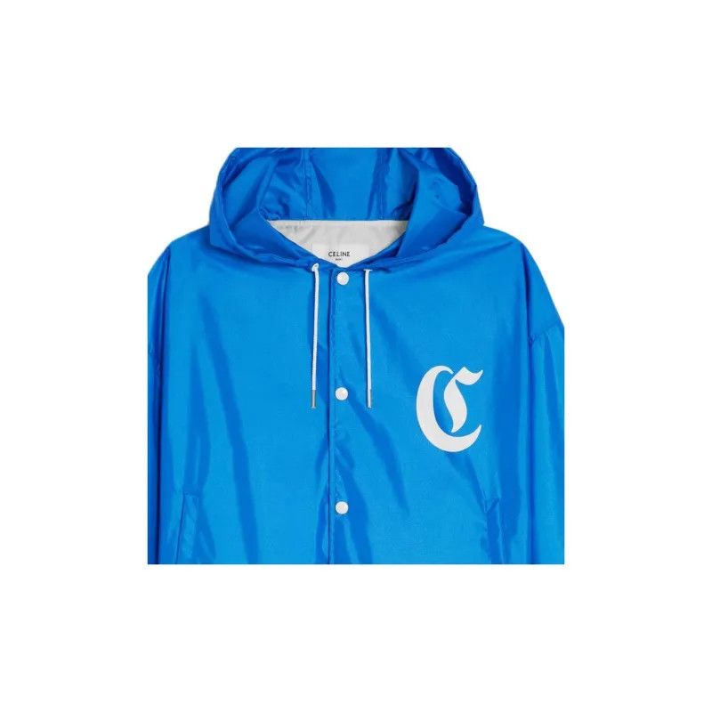 Celine o1w1db10125 2W844495M Cropped Coach Jacket in Blue Size US M / EU 48-50 / 2 - 3 Thumbnail