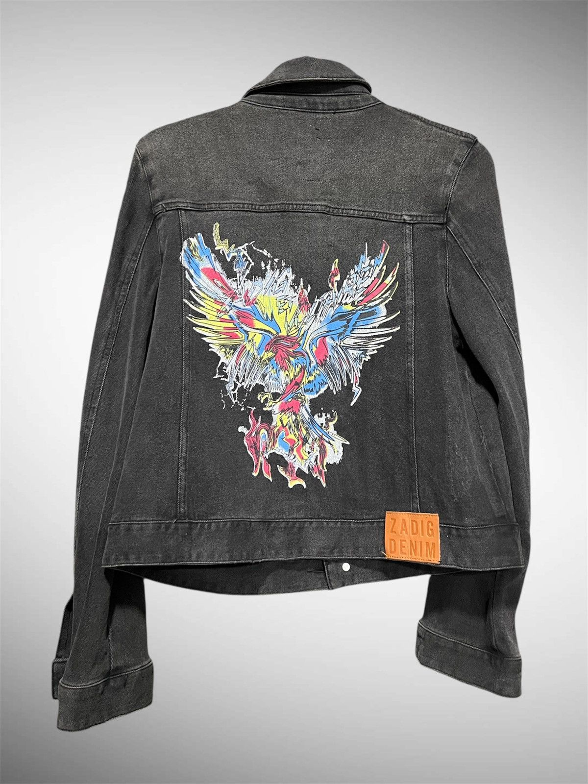 Zadig & Voltaire Zadig & Voltaire Kioky Grunge Eagle Trucker Jacket Size M / US 6-8 / IT 42-44 - 3 Thumbnail