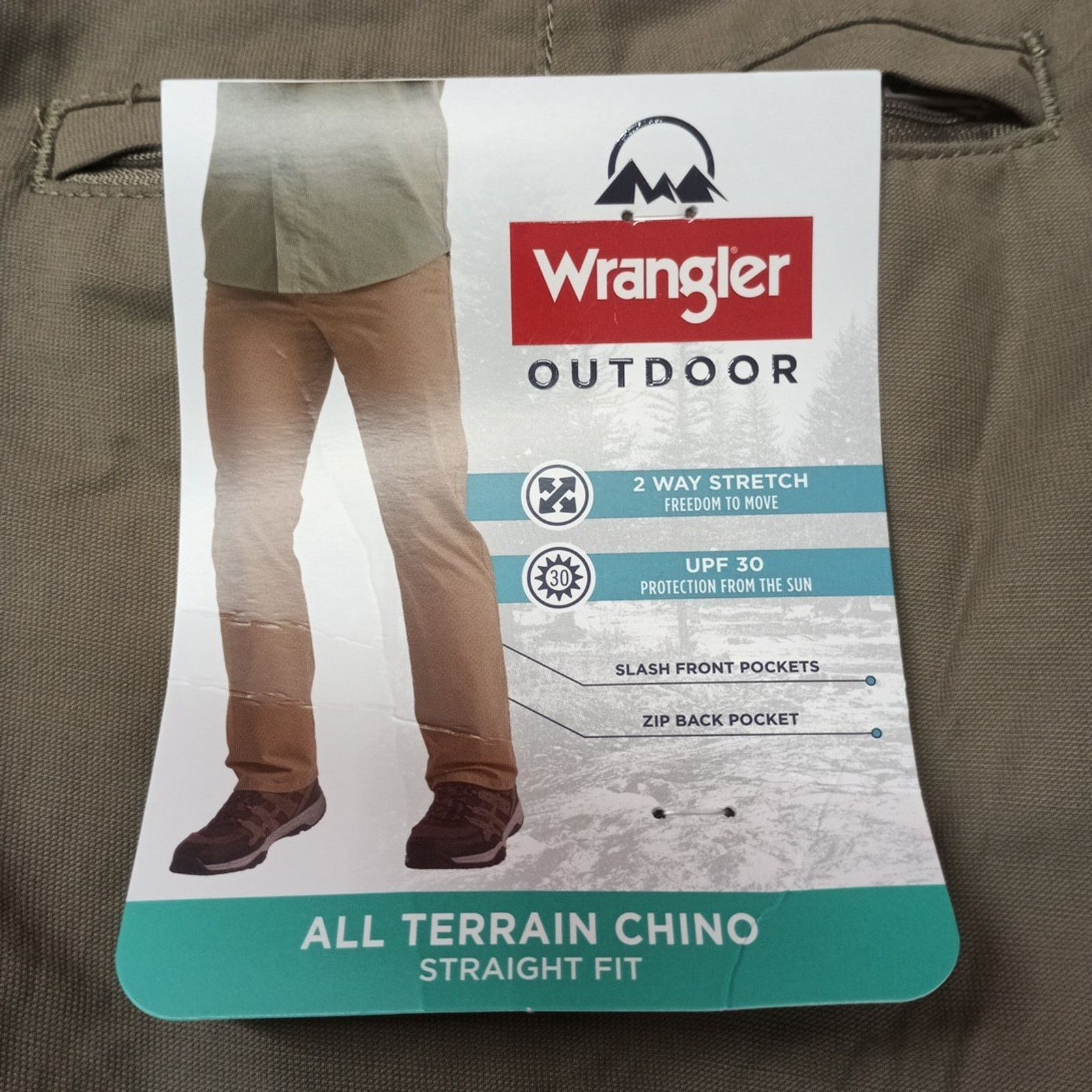 Wrangler Wrangler All Terrain Chino Pants Men's 36x30 Brindle Stretch Size US 36 / EU 52 - 2 Thumbnail