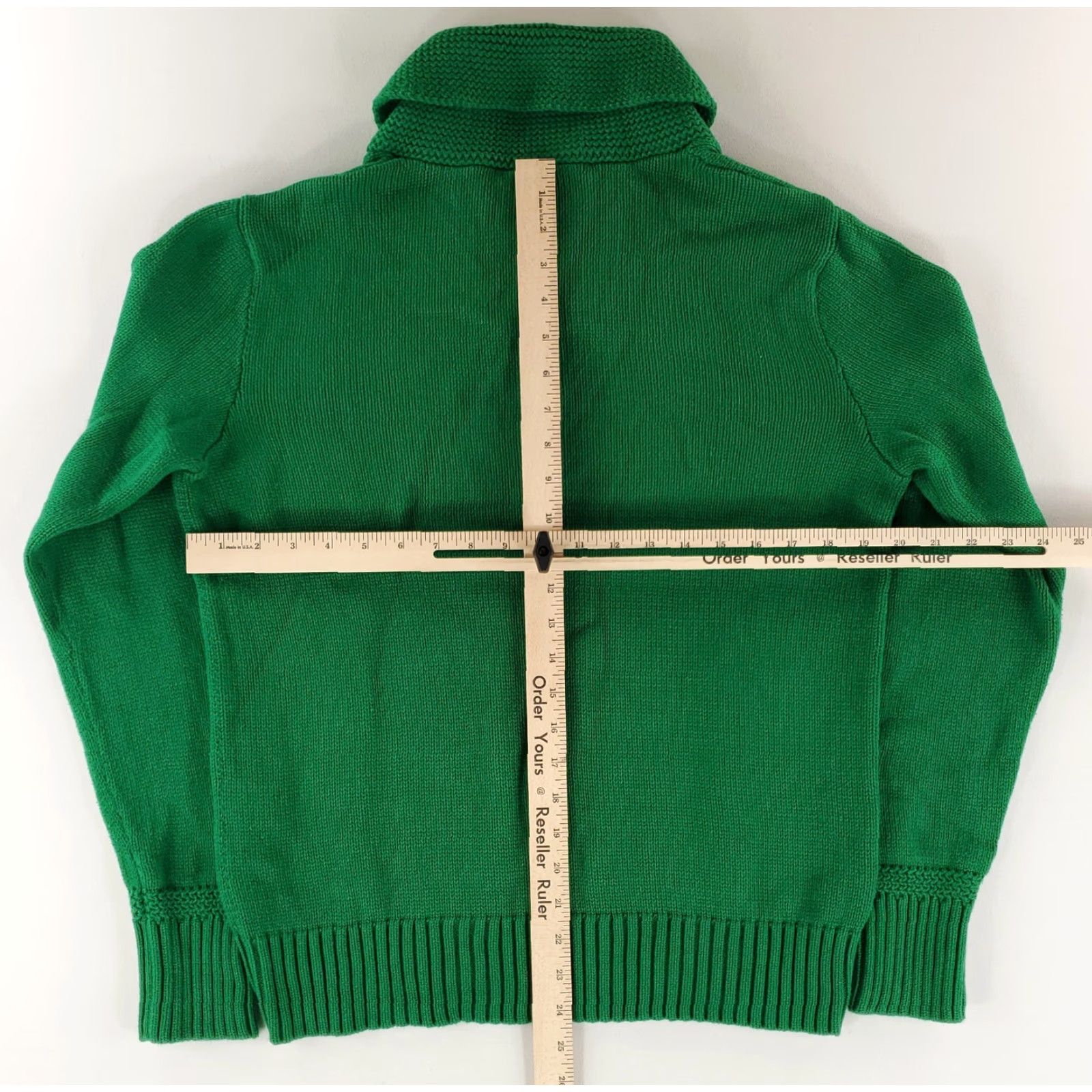 Polo Ralph Lauren Ralph Lauren Sport Shawl Collar Cotton Pullover Sweater Green Womens XL Size XL / US 12-14 / IT 48-50 - 8 Thumbnail