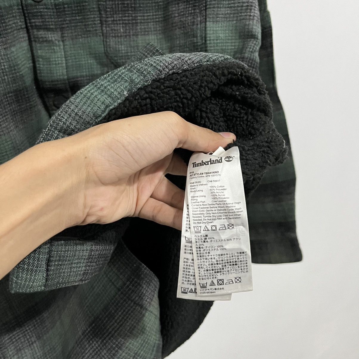 Timberland Timberland Plaid Flannel Sherpa Long Sleeve Shirt Size US L / EU 52-54 / 3 - 8 Thumbnail