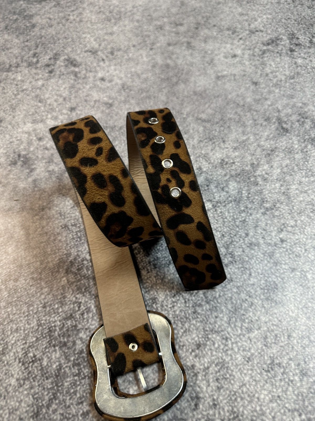 Other Y2K Leopard Belts Rare Streetwear Avant Garde Style USA VTg Size ONE SIZE - 2 Thumbnail