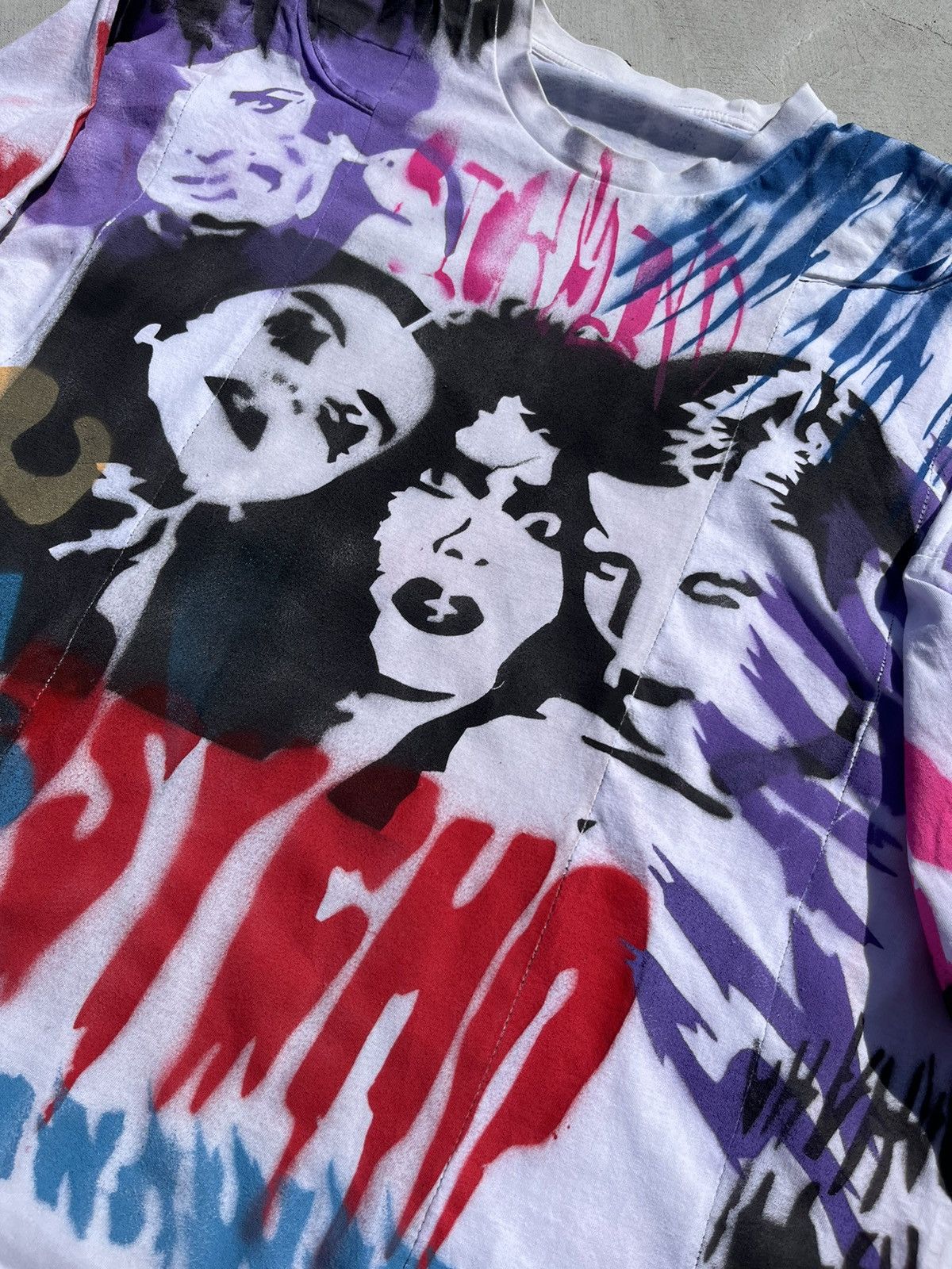 Vintage Vintage Custom Longsleeve Psycho Rave y2k asymetric demon Size US L / EU 52-54 / 3 - 3 Thumbnail