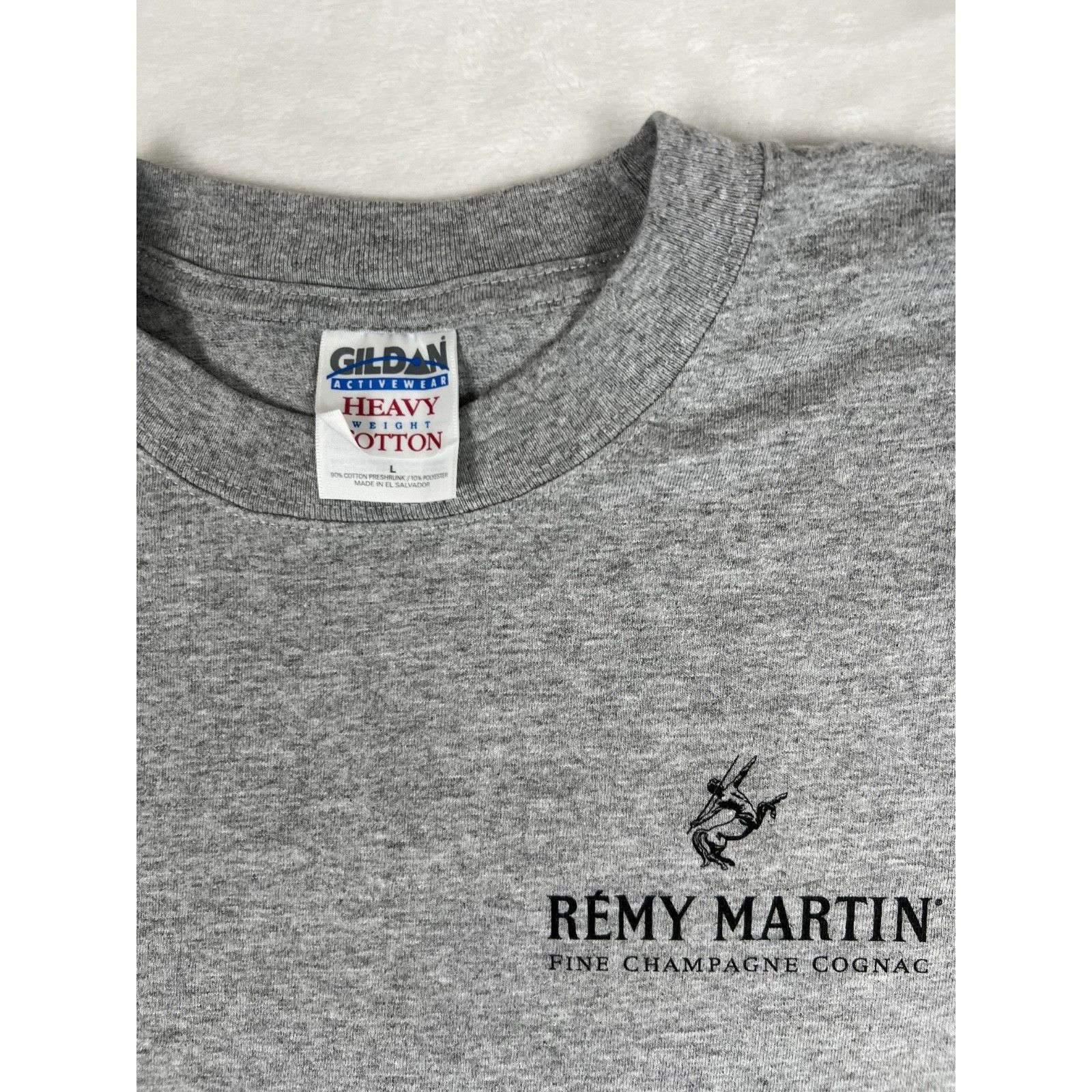 Gildan Vintage Remy Martin T-Shirt Size Large Gray Promo Y2K Size US L / EU 52-54 / 3 - 3 Thumbnail