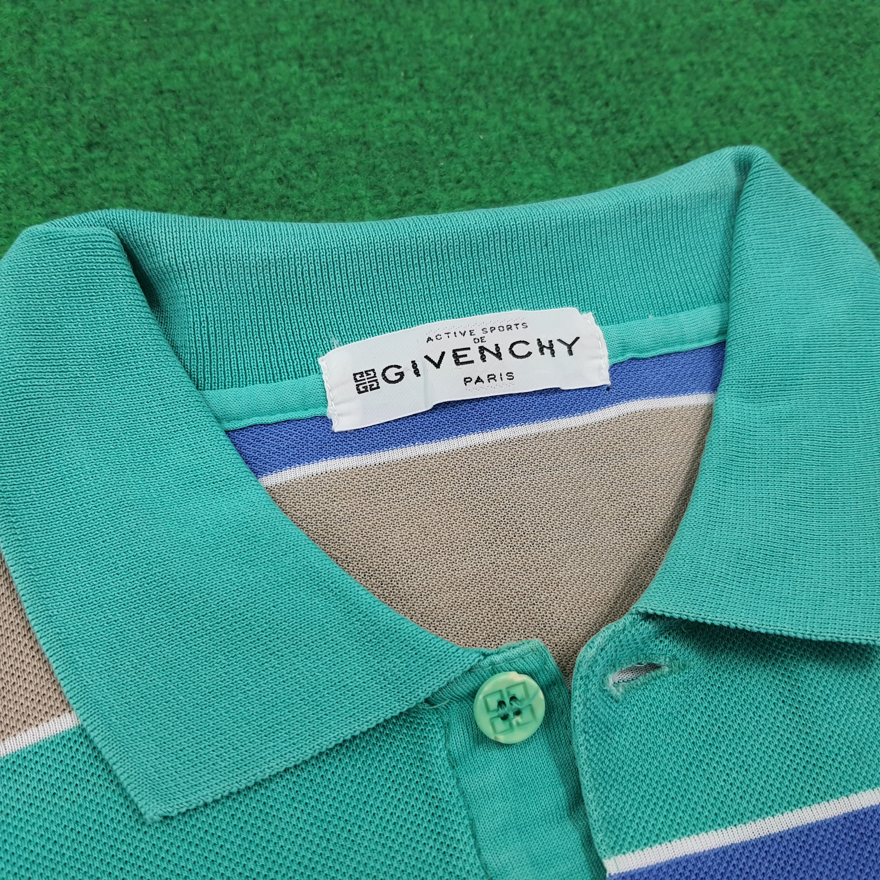 Vintage Vintage Givenchy Paris Stripes Designer Polo Shirt Size US S / EU 44-46 / 1 - 4 Thumbnail