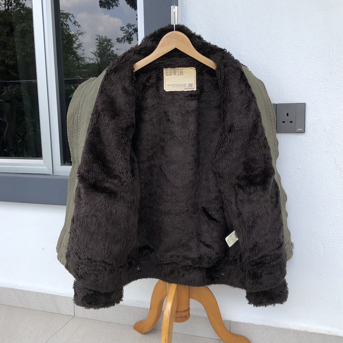 Edwin Vintage EDWIN XV Lined Sherpa Winter Jacket Size US XL / EU 56 / 4 - 12 Thumbnail