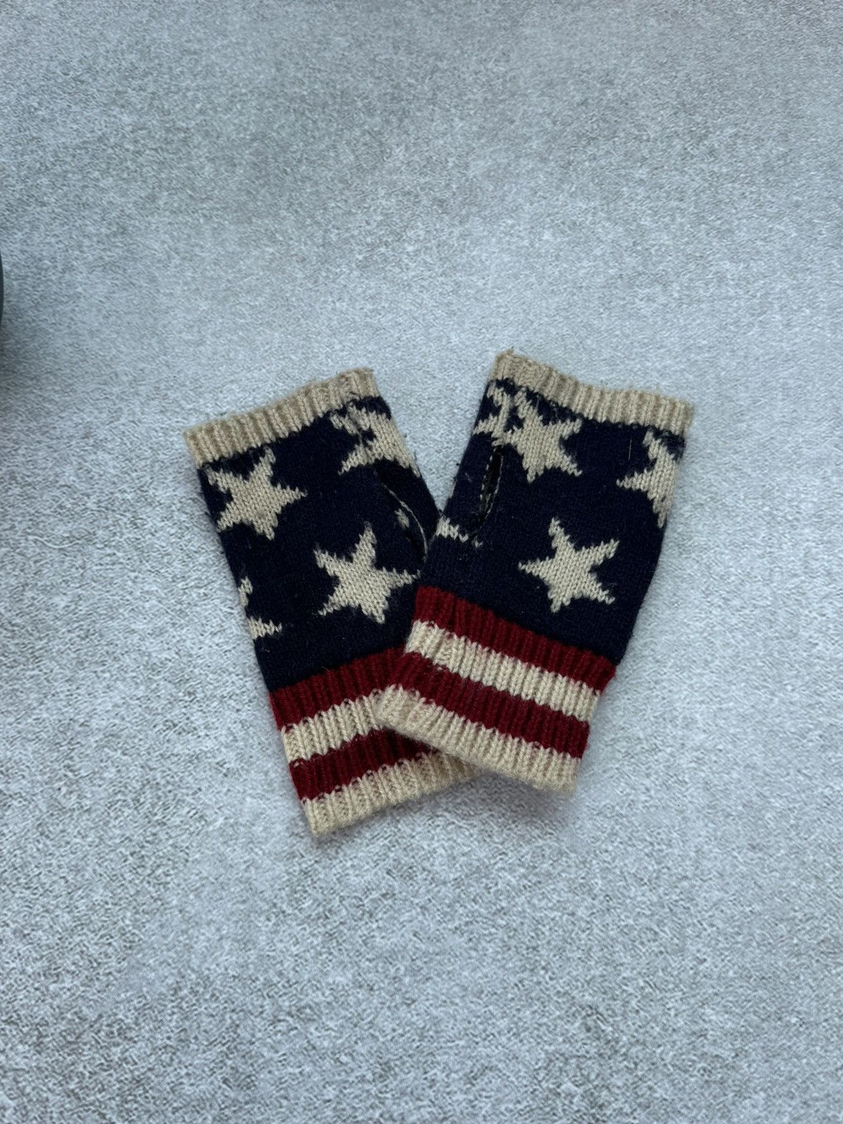 Polo Ralph Lauren Polo Ralph Lauren Rare American Flag USA Fingerless gloves Size ONE SIZE - 1 Thumbnail
