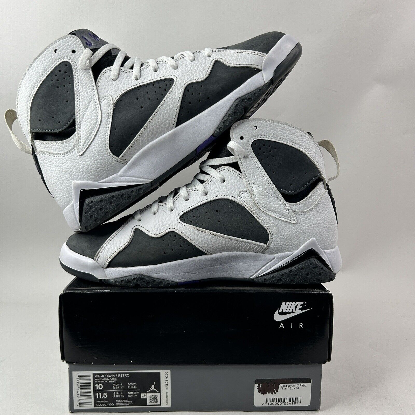 Nike Nike Air Jordan 7 Retro “Flint/White Grey” 2021 Size US 10 / EU 43 - 3 Thumbnail