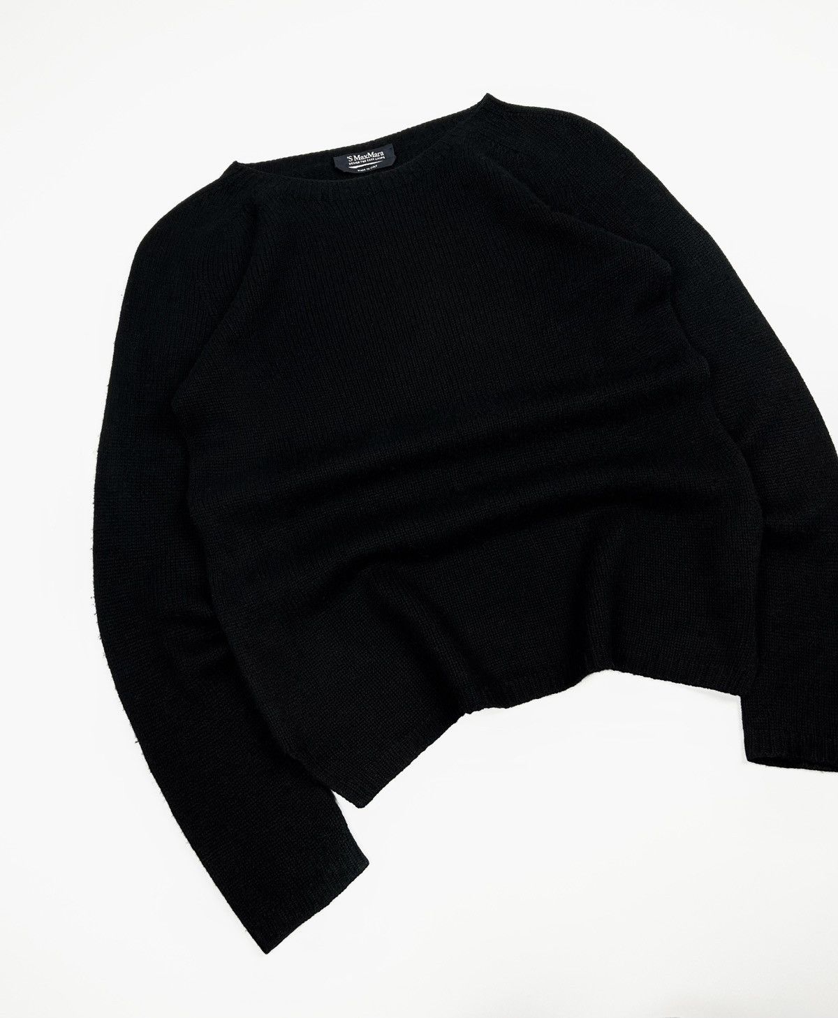 Designer × Max Mara rare S' Max Mara Wool black Sweater Size M / US 6-8 / IT 42-44 - 3 Thumbnail