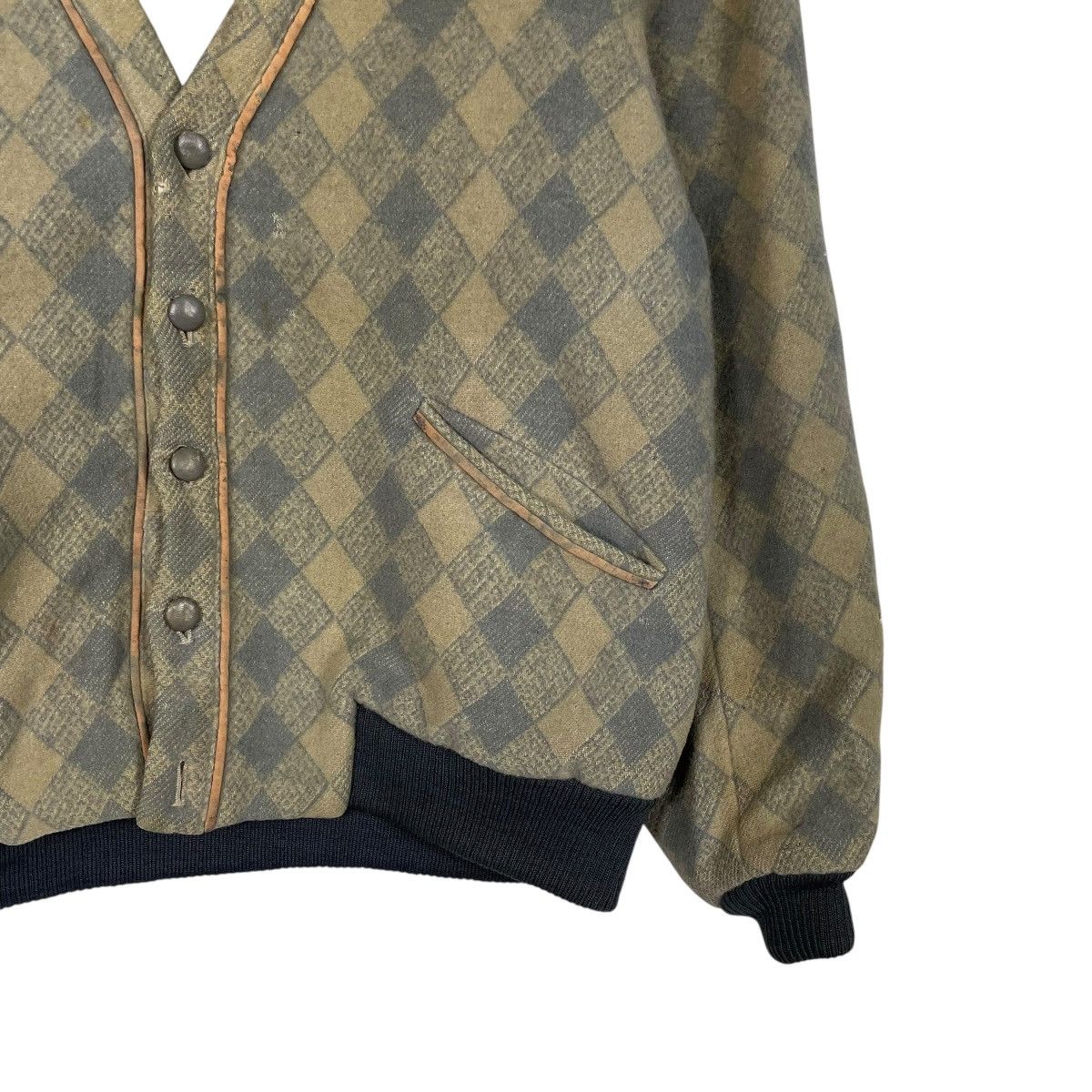 BIGI Men's Bigi Argyle Cardigan Jacket Size US M / EU 48-50 / 2 - 4 Thumbnail