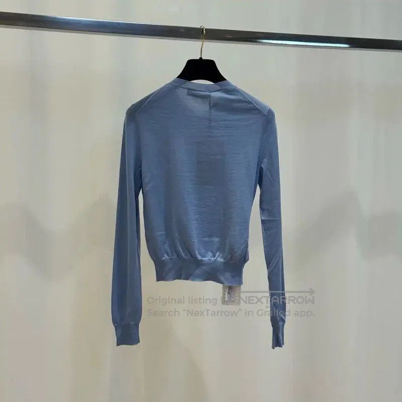 Miu Miu Miu Miu Light Blue Cashmere Pullover Sweater . Size M / US 6-8 / IT 42-44 - 2 Thumbnail