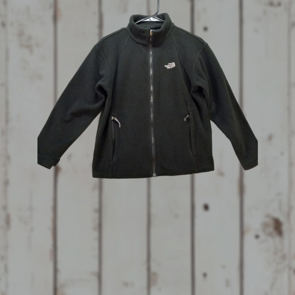 The North Face The North Face Jacket Full-Zip Coat Black Women's Large Short Solid Zip Breathable Activewear Spring Fall Winter Basic Jacket Athletic Size L / US 10 / IT 46 - 1 Thumbnail