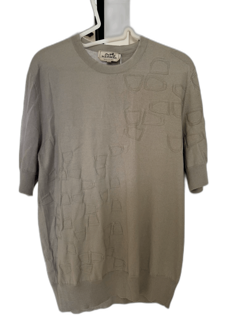 Hermes Cashmere Short Sleeve Sweater for Men