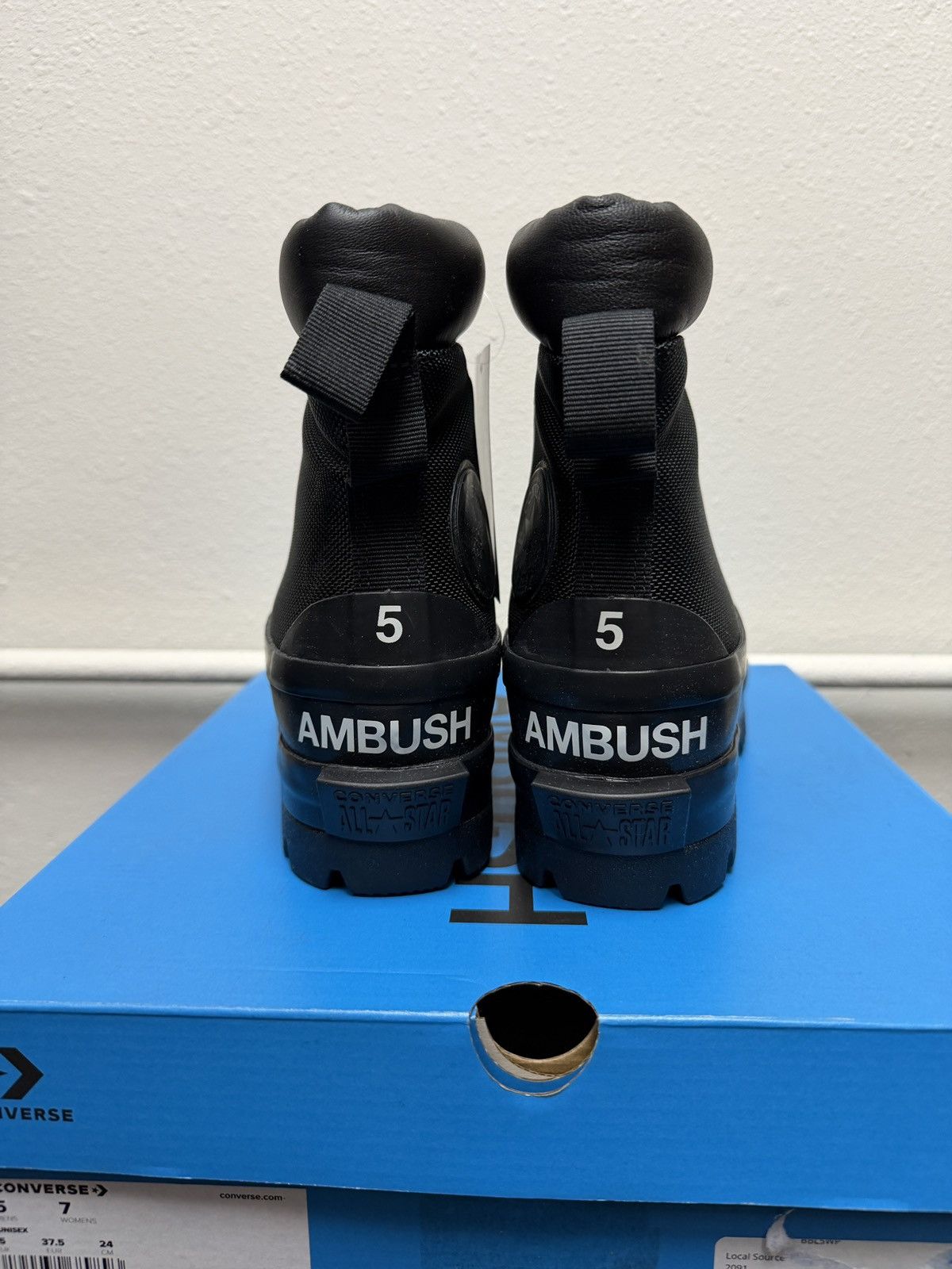 Ambush Design × Converse Converse x Ambush CTAS Duck Boot Black Canvas Womens Size US 7 / IT 37 - 4 Thumbnail