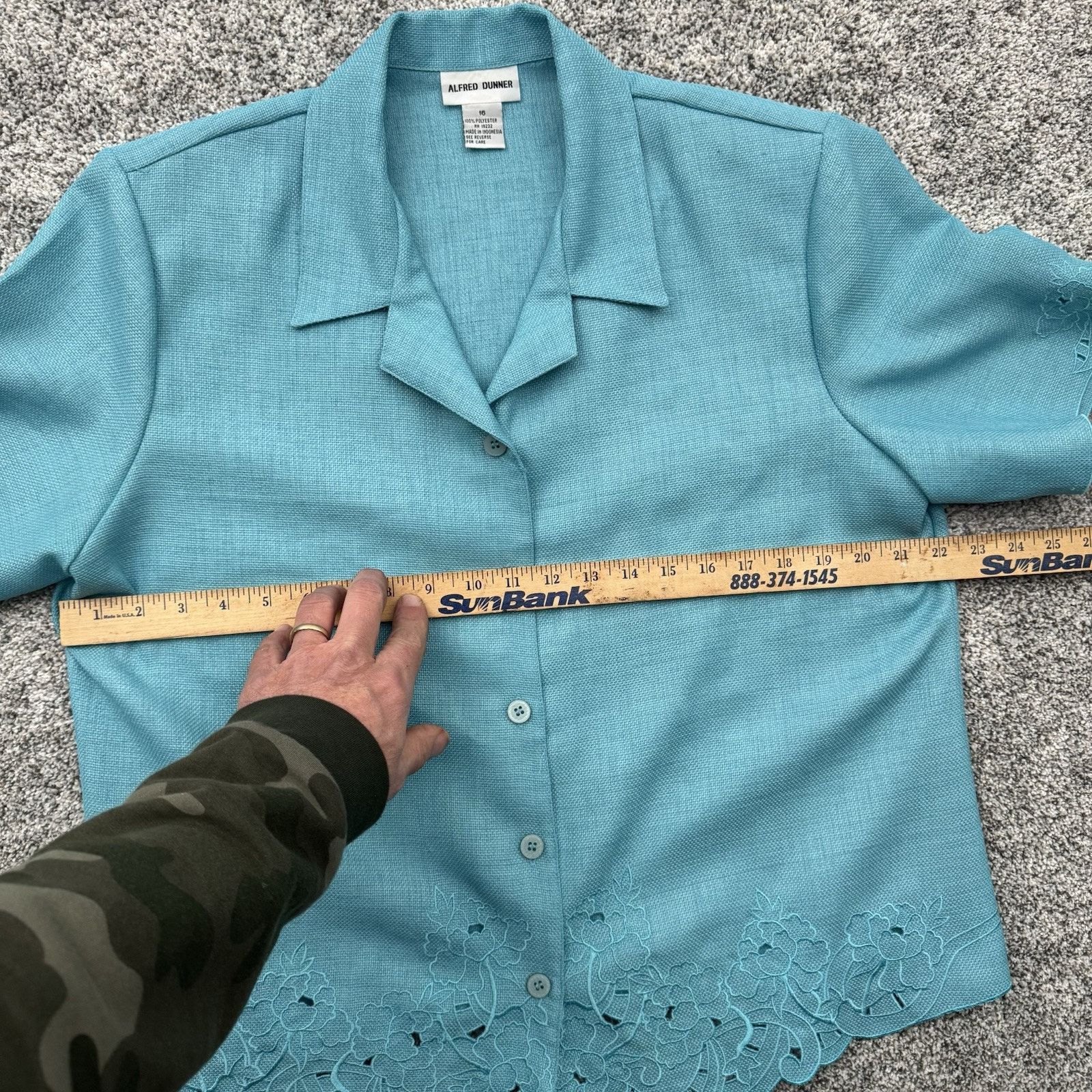 Other Alfred Dunner Blazer Women 16 Embroidered Lace 90s Vintage Size XXL / US 16-18 / IT 52-54 - 3 Thumbnail
