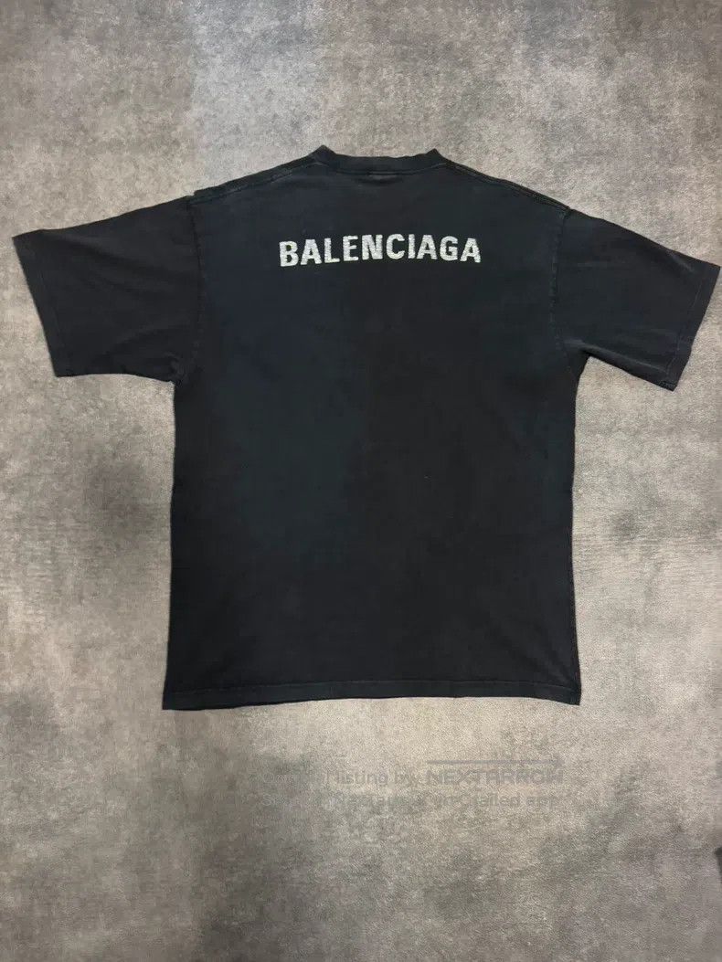 Balenciaga Balenciaga Logo Diamond Short Sleeve Size US S / EU 44-46 / 1 - 1 Thumbnail