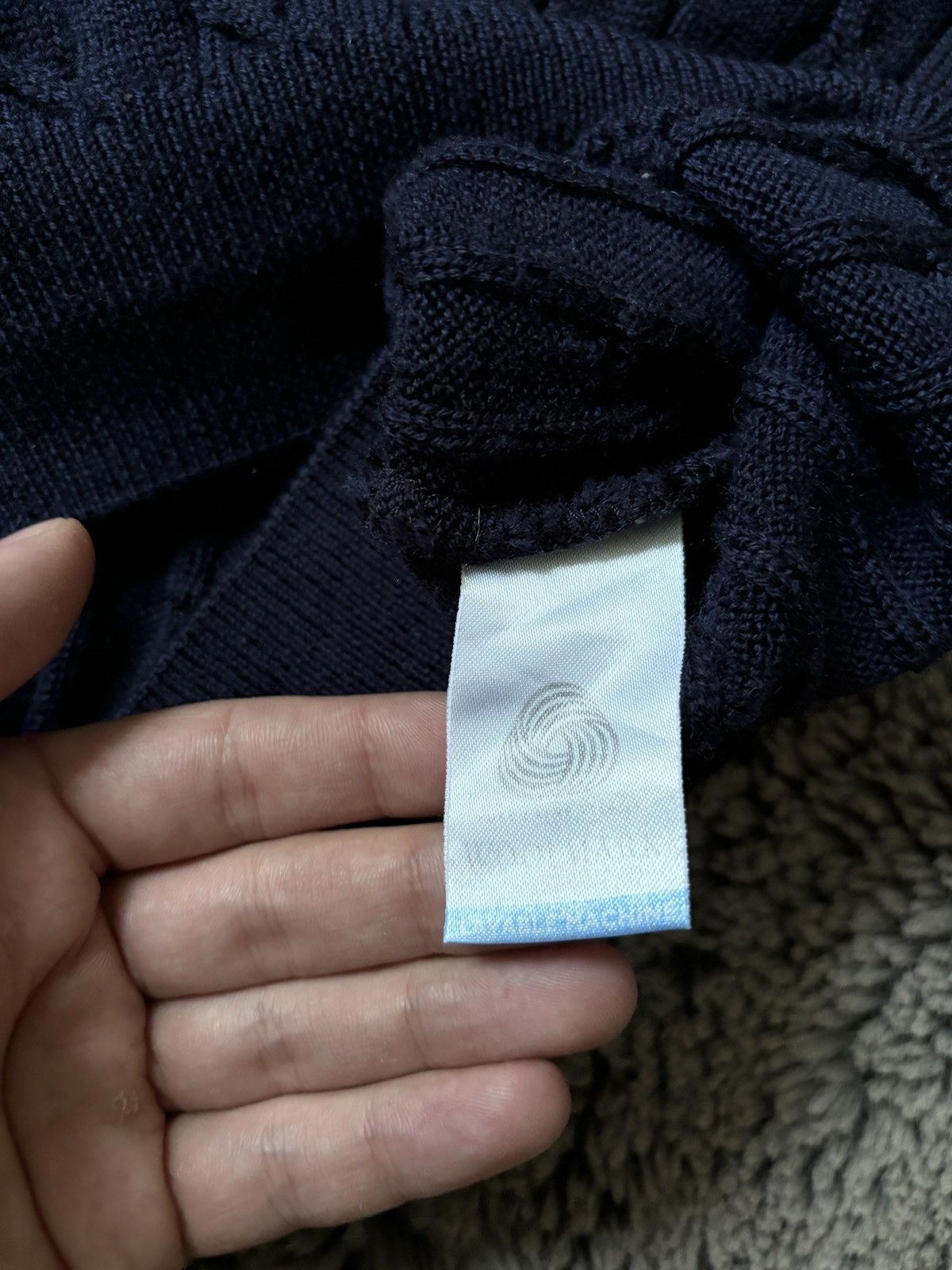 Lacoste × Vintage Lacoste sweater vintage cable knit wool sweatshirt Size US L / EU 52-54 / 3 - 7 Thumbnail