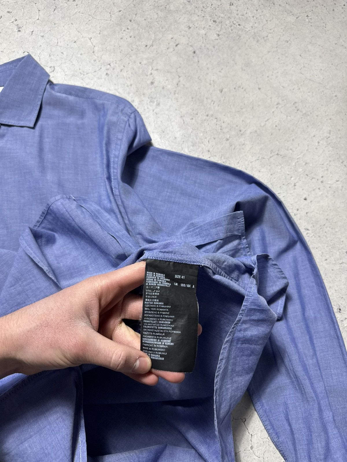 Prada Prada Milano Luxury Button Up Shirt Size 41 Vintage Size US L / EU 52-54 / 3 - 8 Thumbnail