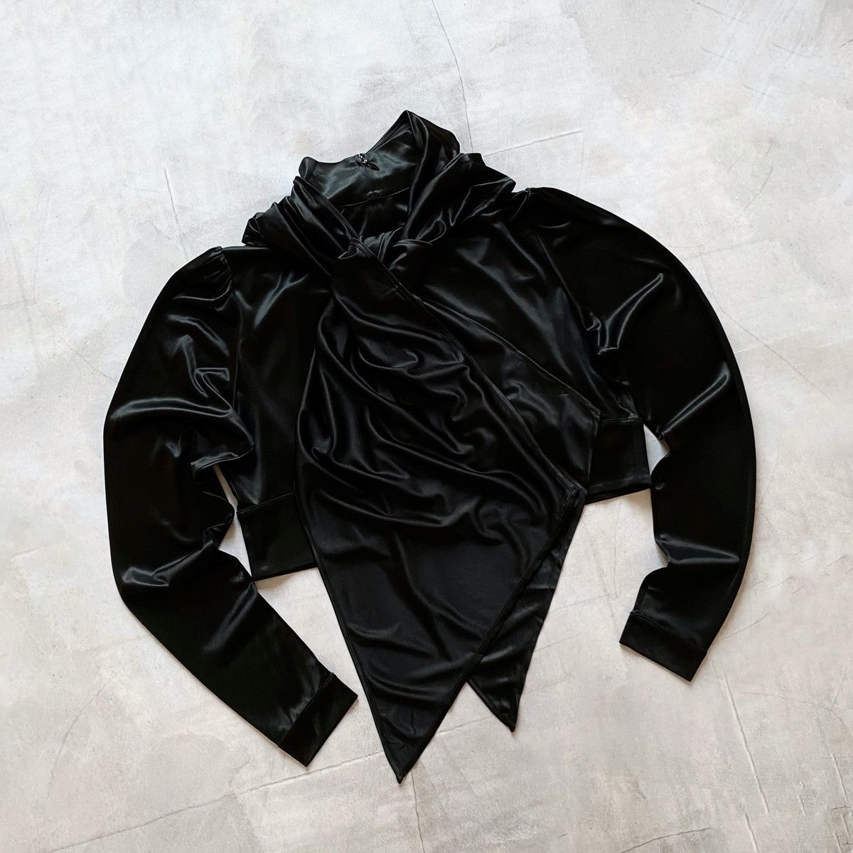 Hysteric Glamour Paco Rabanne x H&M Eastman Naia Acetate Scarf Top Blouse Size XXL / US 16-18 / IT 52-54 - 5 Thumbnail