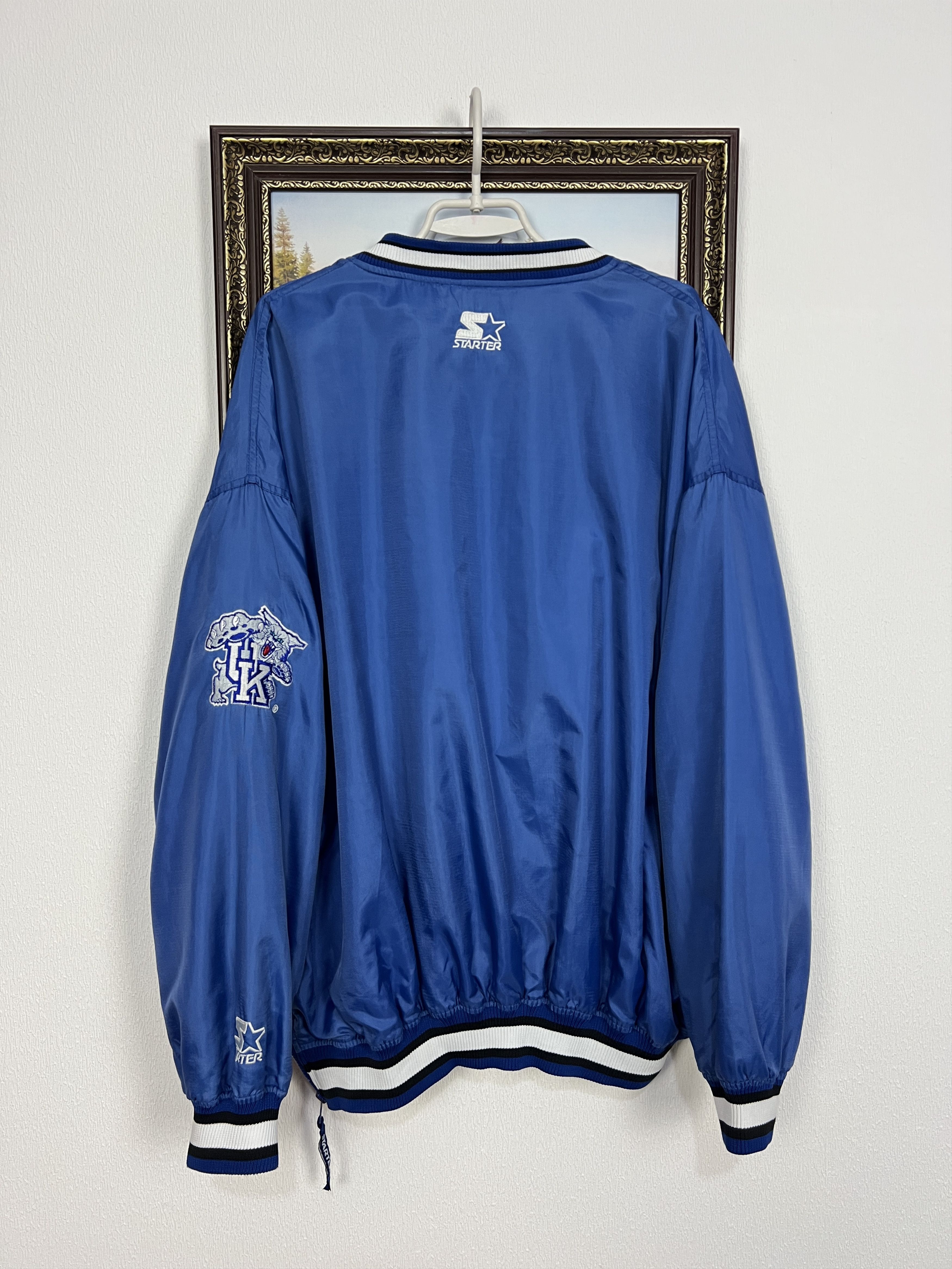 Starter Vintage Kentucky Wildcats Jacket Windbreaker Bomber NCAA Size US XXL / EU 58 / 5 - 9 Thumbnail
