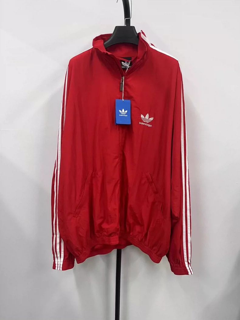 Balenciaga Balenciaga Logo monogrammed stand-up striped jacket Size US L / EU 52-54 / 3 - 1 Thumbnail