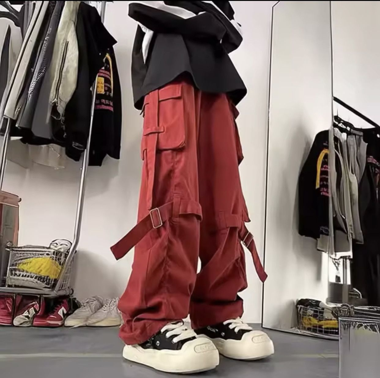Japanese Brand × Vintage American Style Vintage Wide-leg Loose-fit Casual Street Pant Size US 30 / EU 46 - 1 Thumbnail