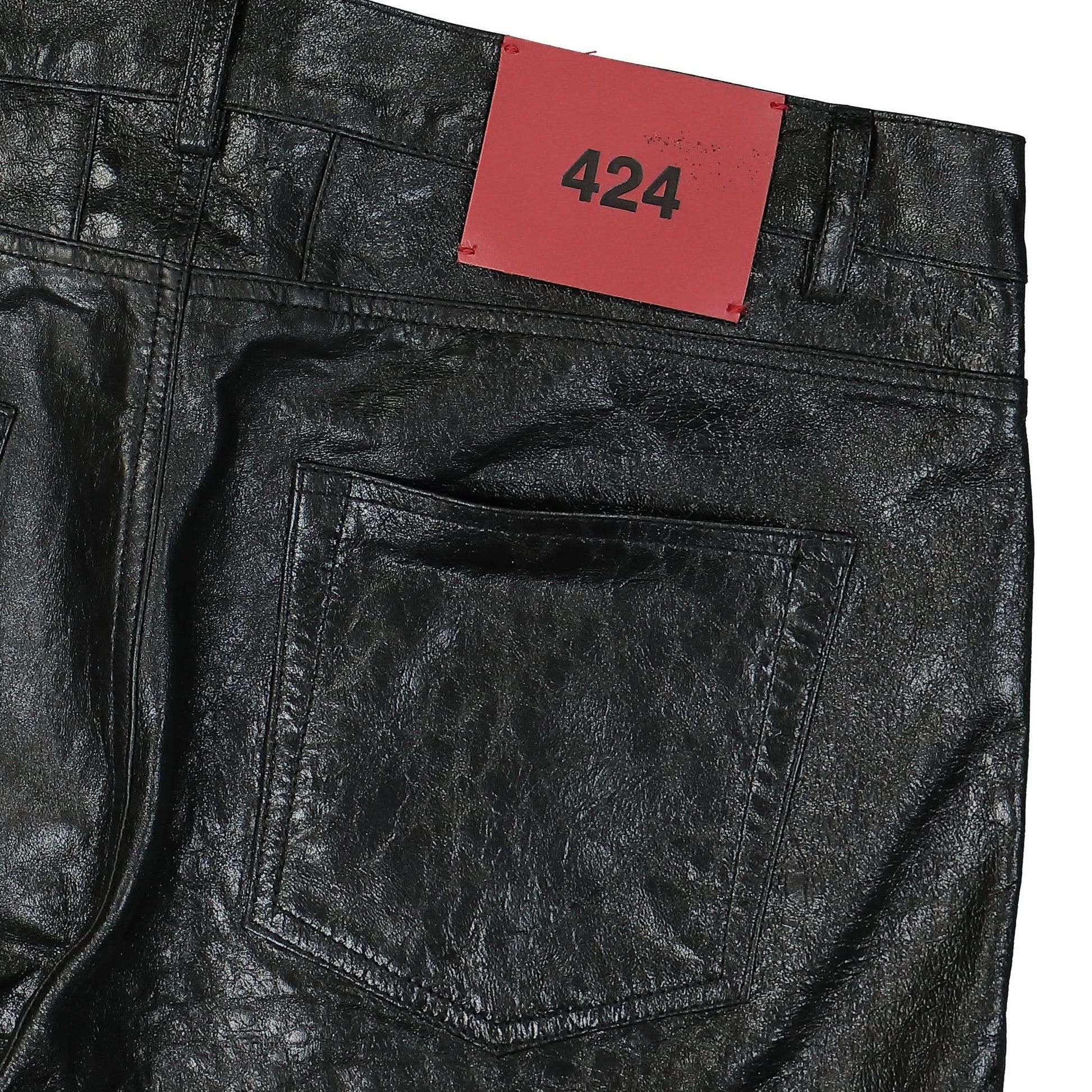 424 424 Leather Pants Trousers Jeans Four two Four Size US 32 / EU 48 - 5 Thumbnail