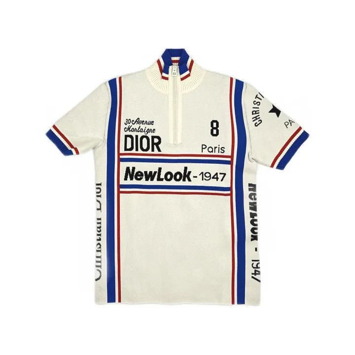 Other Dior SS22 Striped Logo Short Sleeve Knit Top 0079-2507 Size S / US 4 / IT 40 - 2 Thumbnail