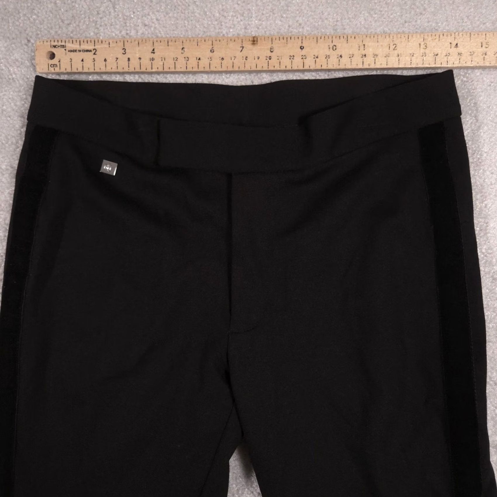 Ralph Lauren Lauren Ralph Lauren Dress Pants Womens XS Black Ponte Skinny Pull On Side Stripe Size 26" / US 2 / IT 38 - 5 Thumbnail