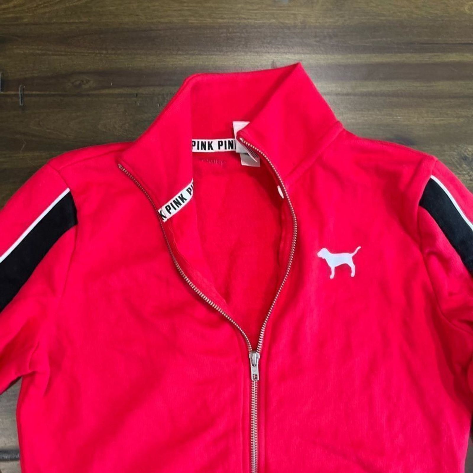 Vintage NWOT PINK Victoria’s Secret Full Zip Track Jacket Size US S / EU 44-46 / 1 - 8 Thumbnail