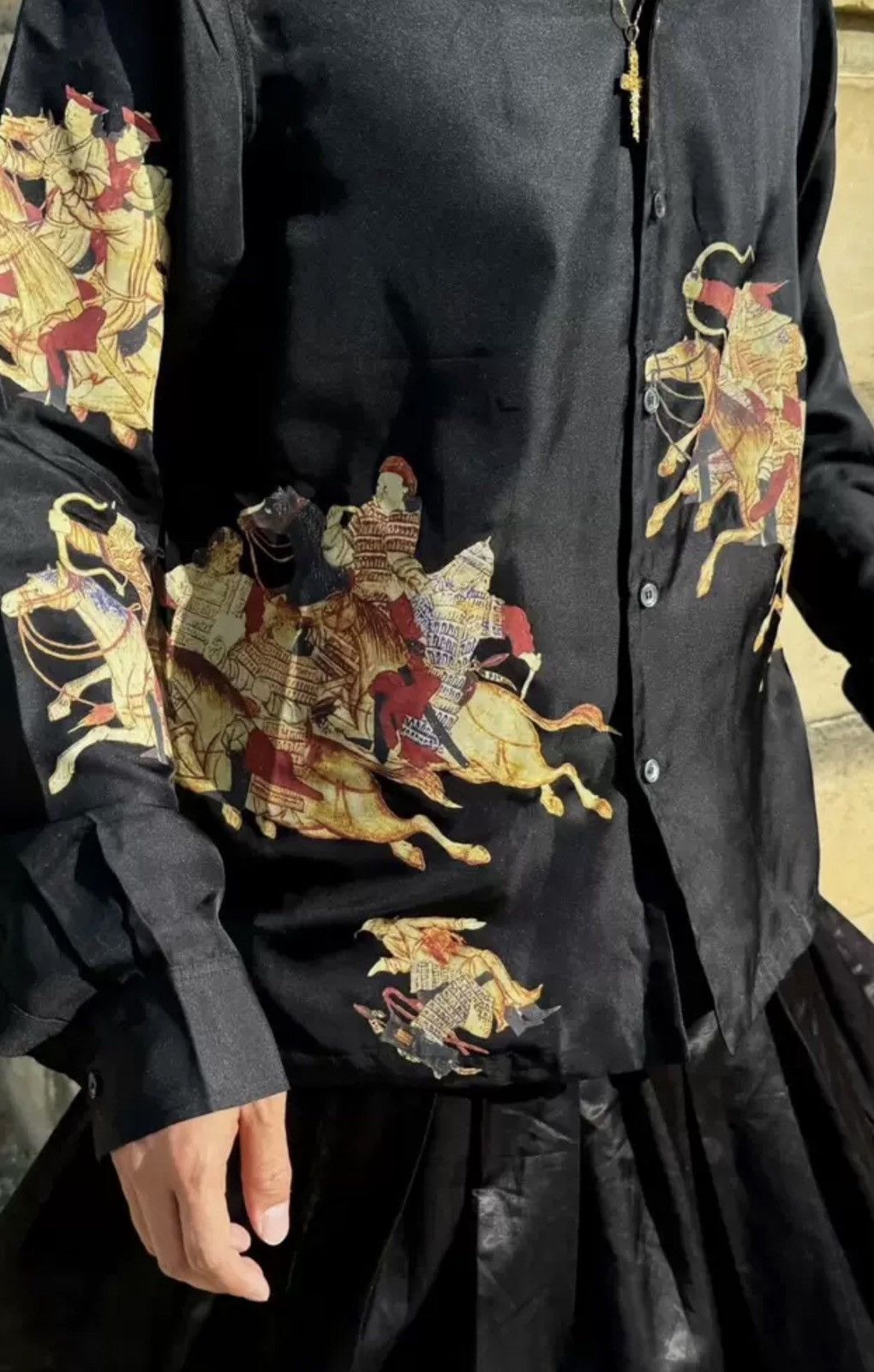 Enfants Riches Deprimes Enfants Riches Deporimes ERD23FW Huns Campaign Silk Shirt Size US L / EU 52-54 / 3 - 3 Thumbnail