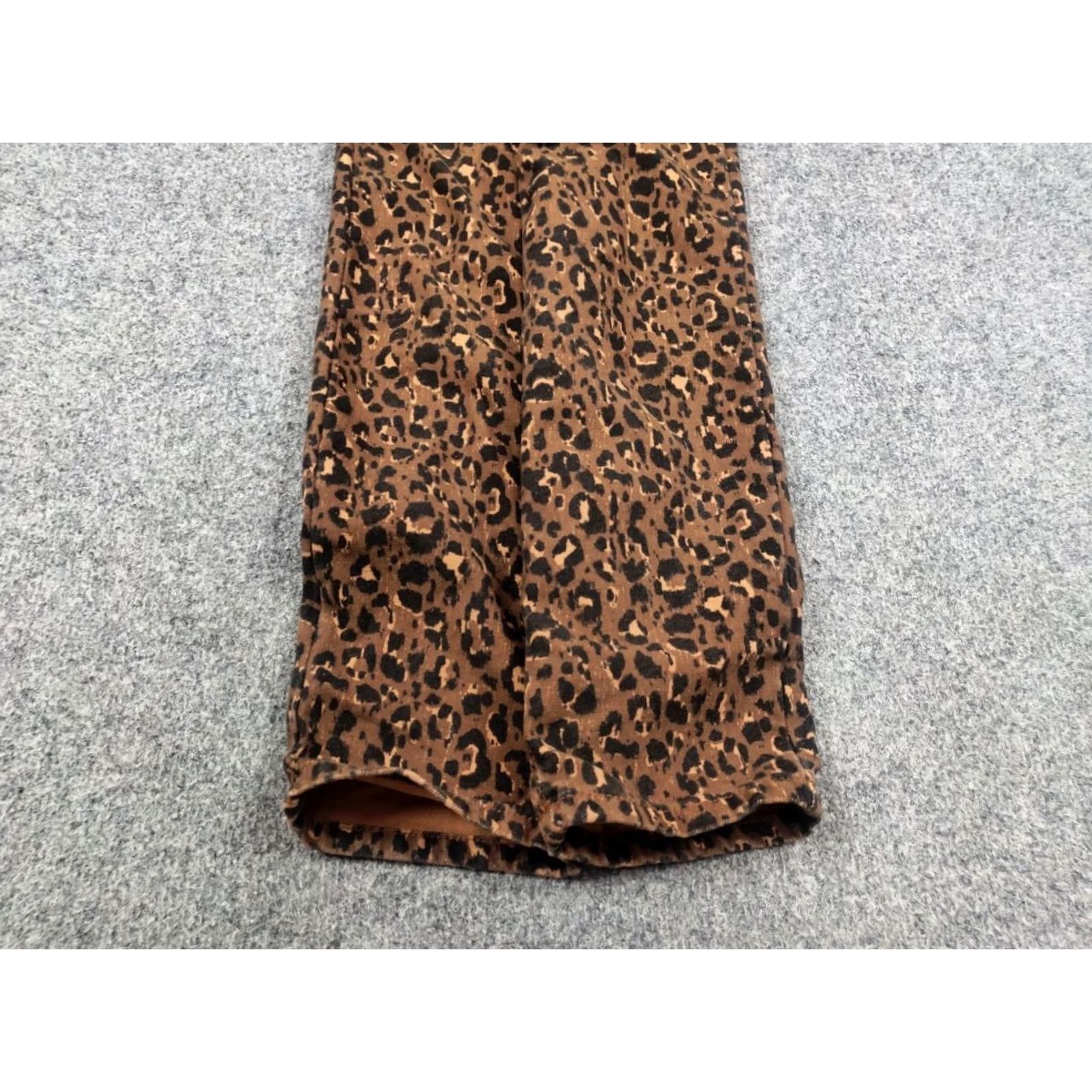 Vintage Sezane France Design Art Leopard brown Denim Ankle Jeans Size 27" / US 4 / IT 40 - 5 Thumbnail