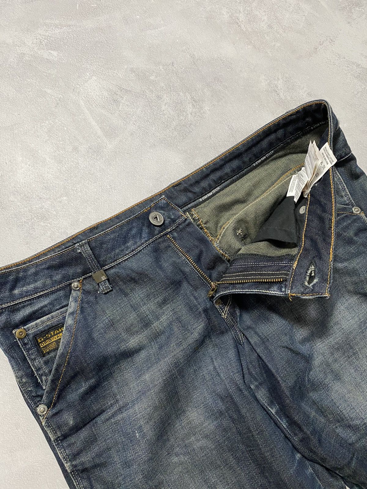 G-Star Vintage G-Star Denim Pants Jeans Double Knee Faded 3301 Size US 31 - 6 Thumbnail