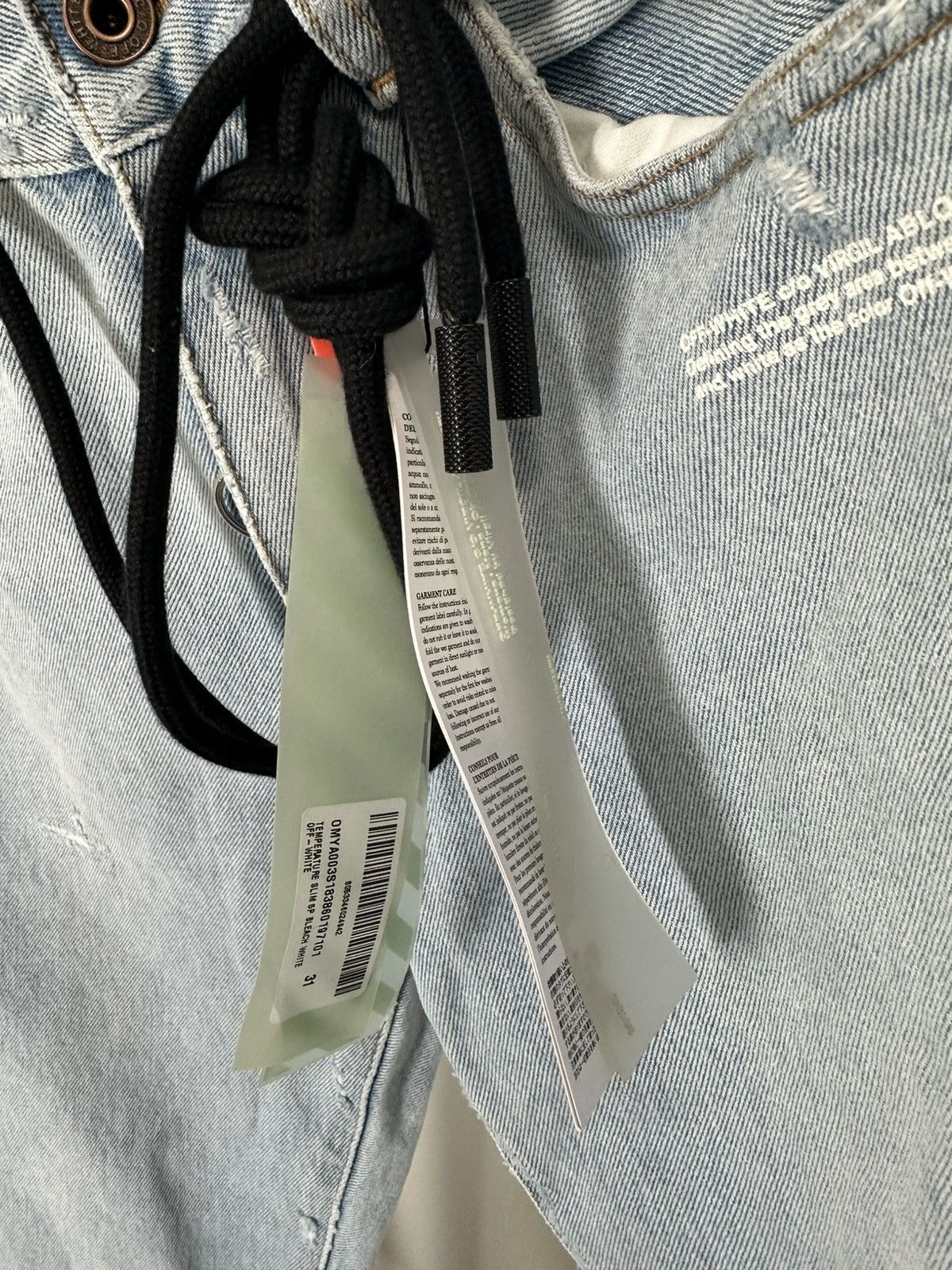 Off-White OFF-WHITE “Temperature” Denim Jeans Size US 31 - 10 Thumbnail