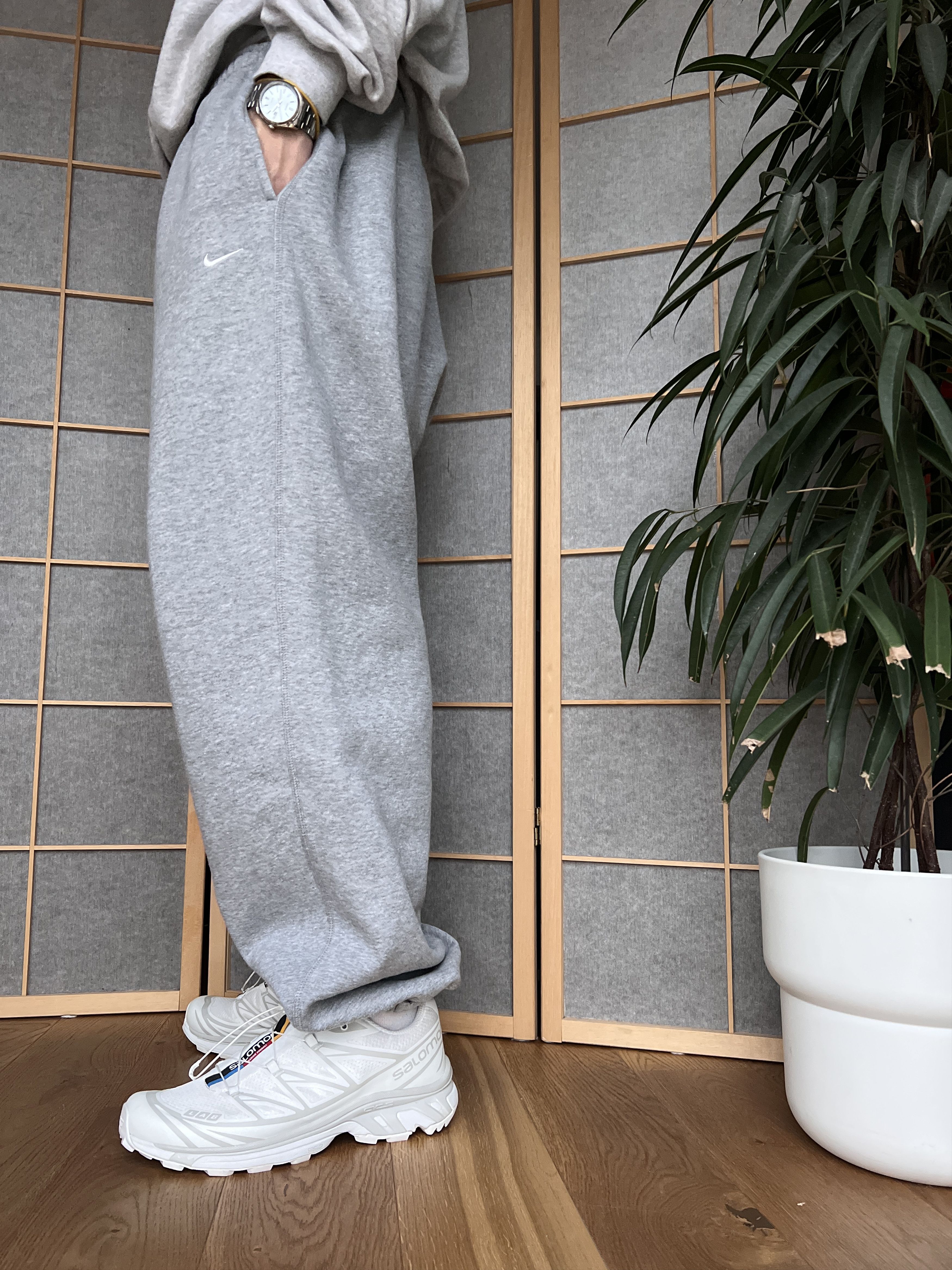 Nike Baggy Nike vintage 00s blanc wide sweatpants rap y2k joggers Size US 36 / EU 52 - 3 Thumbnail
