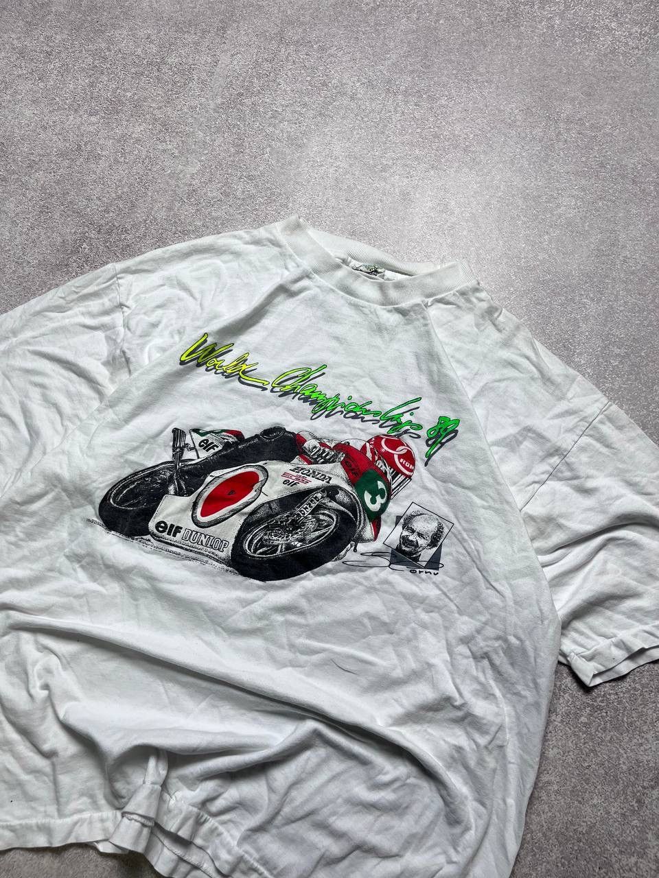 Vintage Vintage Elf Racing Moto Boxy T-shirt World Championship 89 L Size US L / EU 52-54 / 3 - 2 Thumbnail