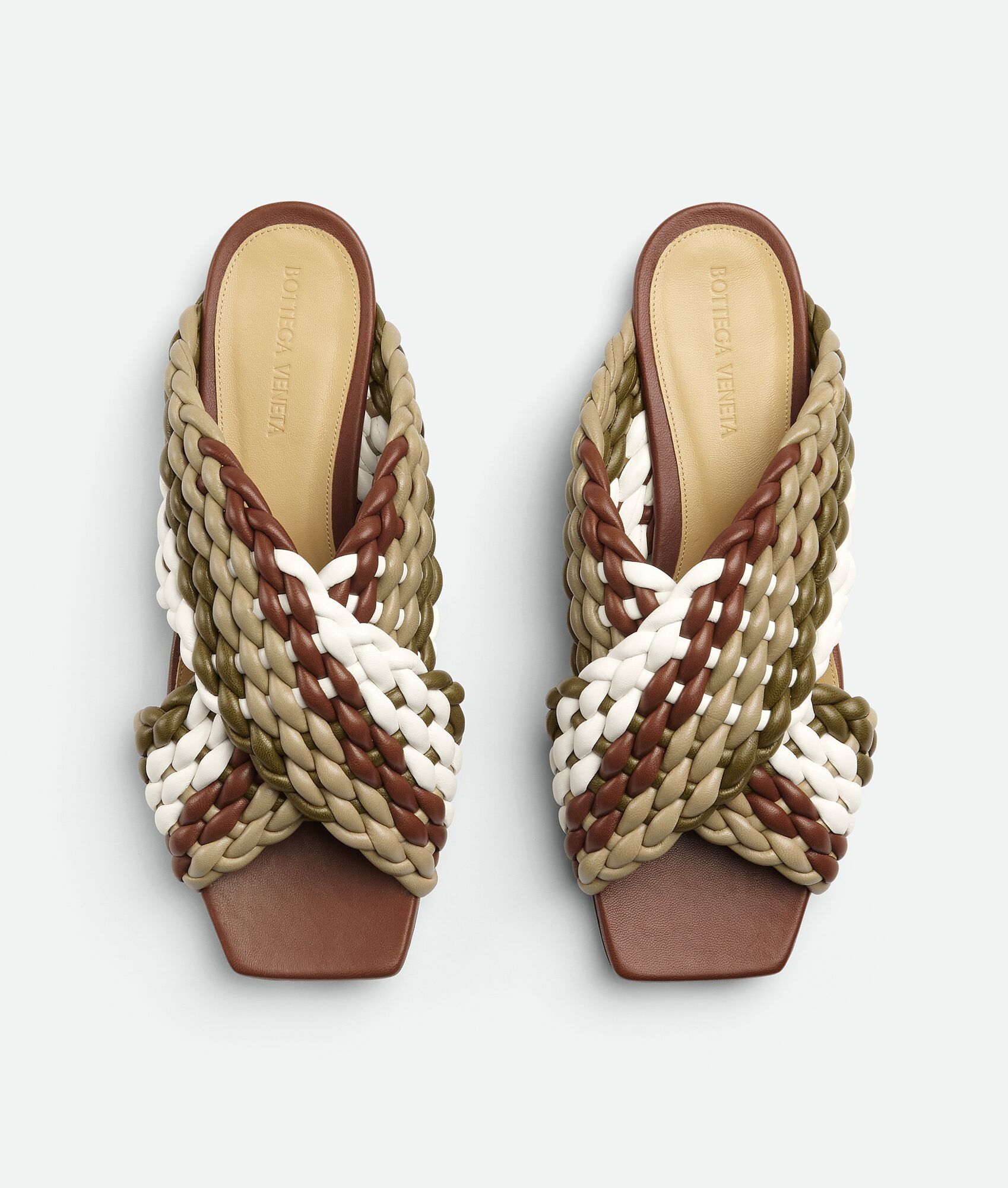Bottega Veneta o1loc1c0125 729711 Canalazzo Flat Sandals in Multicolor Size US 8 / IT 38 - 4 Thumbnail