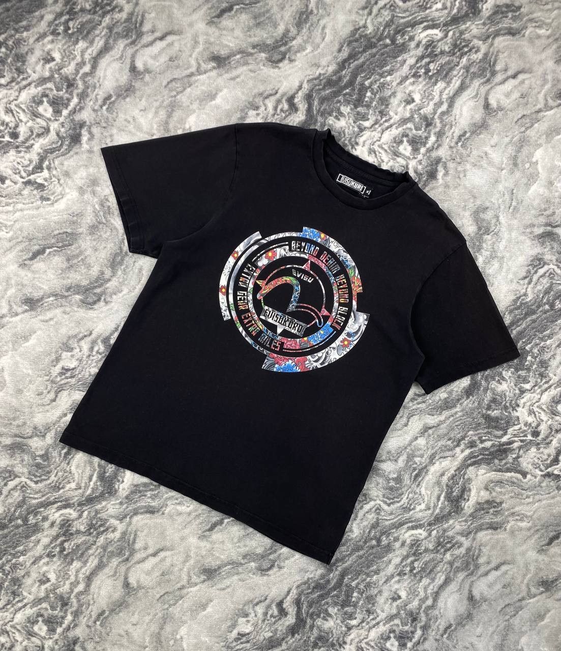 Evisu Evisu Kuro Big Logo T Shirt Men Size XL Black Size US XL / EU 56 / 4 - 1 Thumbnail