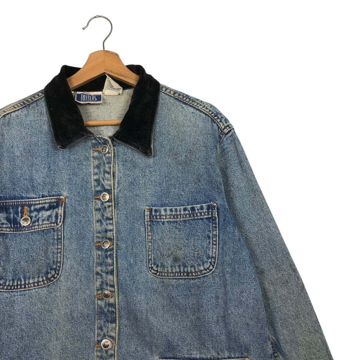Japanese Brand 🔥VINTAGE CHORE DENIM WORK JACKET BILLBLASS ISSEY MIYAKE Size US M / EU 48-50 / 2 - 8 Thumbnail
