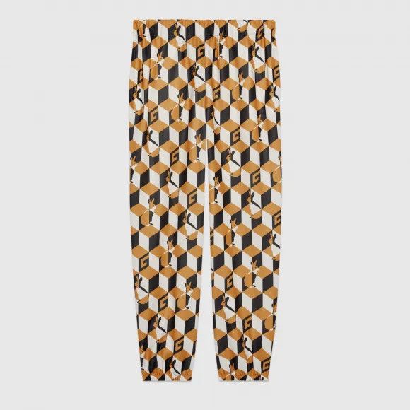 Gucci o1s1wg110925 Square G Print Jersey Jogging Pant Multicolor Size US 40 / EU 56 - 1 Preview