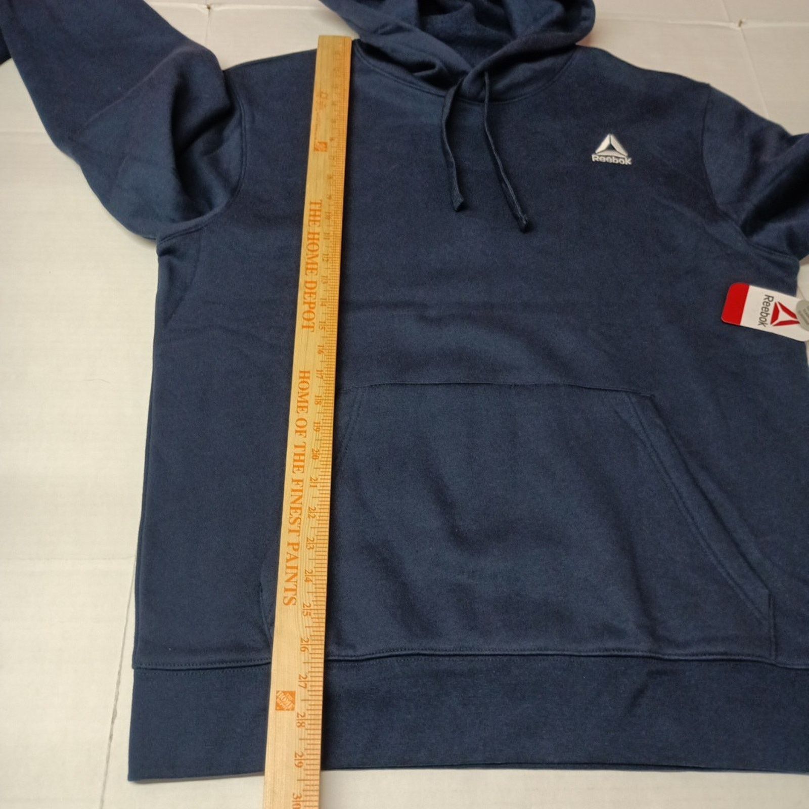 Reebok Reebok Delta Logo Hoodie Men's Size L Blue Kangaroo Pocket Size US L / EU 52-54 / 3 - 7 Thumbnail