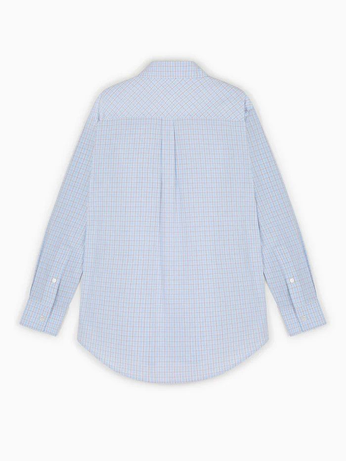 Bottega Veneta o1n1vont1225 Cotton Linen Check Shirt With "BV" Embroidery Size M / US 6-8 / IT 42-44 - 2 Thumbnail