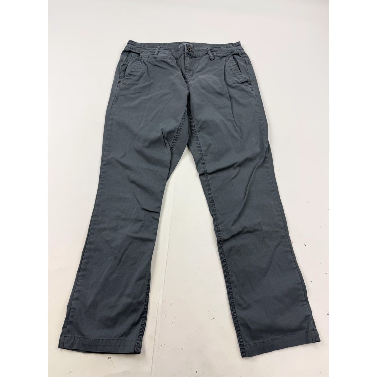 Orvis Orvis Pants Womens 8 Gray Pleated Chino Straight Leg Twill Stretch Casual Size 30" / US 8 / IT 44 - 2 Thumbnail