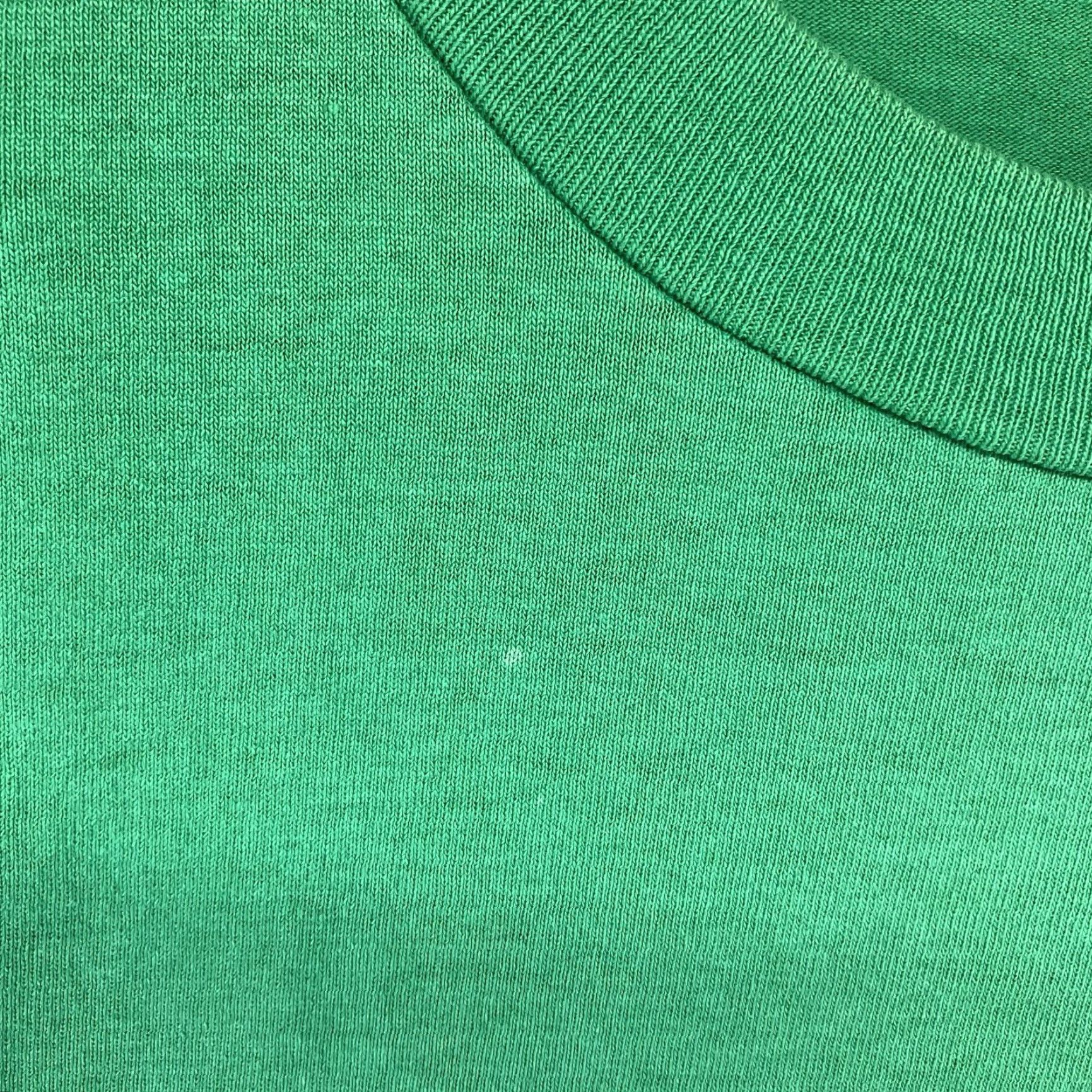 Fruit Of The Loom VINTAGE Fruit of the Loom 80s T-Shirt Green Short Sleeve Crew Neck L Men 80s Grunge Hipster Double-Sided Graphic Print Logo Limited Edition Size US L / EU 52-54 / 3 - 7 Thumbnail