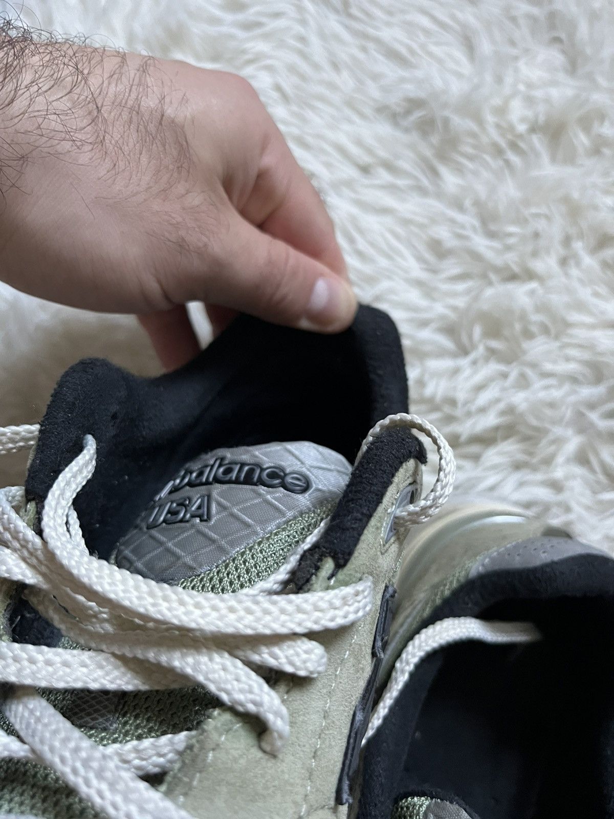 JJJJound × New Balance New Balance x JJJjound 990 v3 olive Size US 8 / EU 41 - 10 Thumbnail