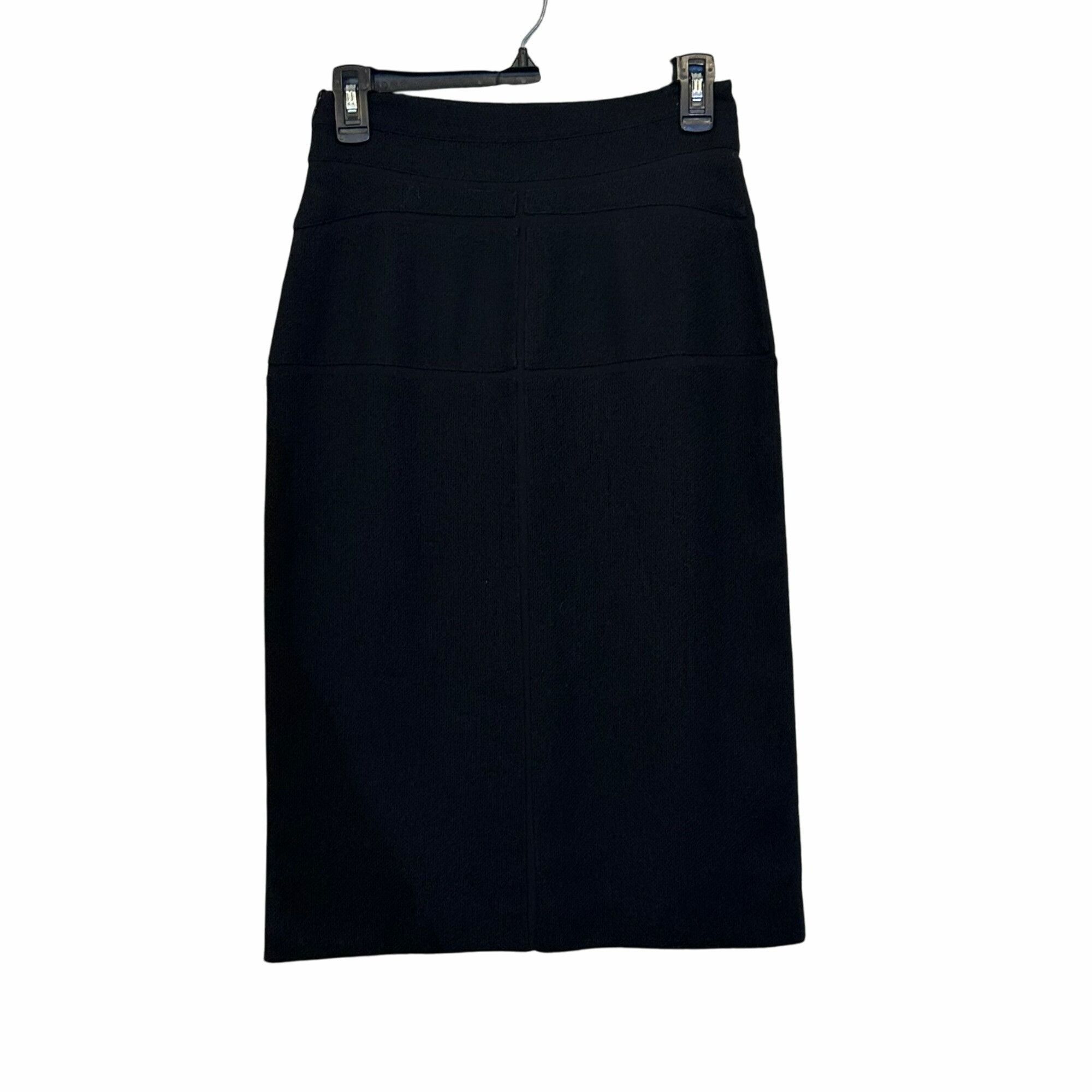 Calvin Klein ✨Calvin Klein Size 4/ XS Women Designer Formal Black Wool P Size 27" / US 4 / IT 40 - 1 Thumbnail